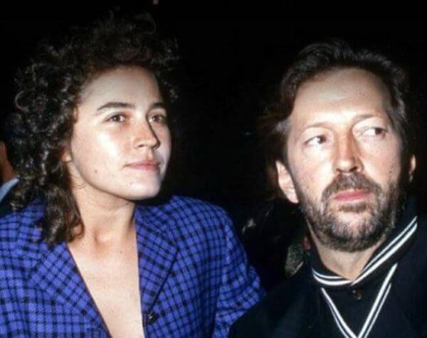 Lory Del Santo with her ex-partner Eric Clapton.